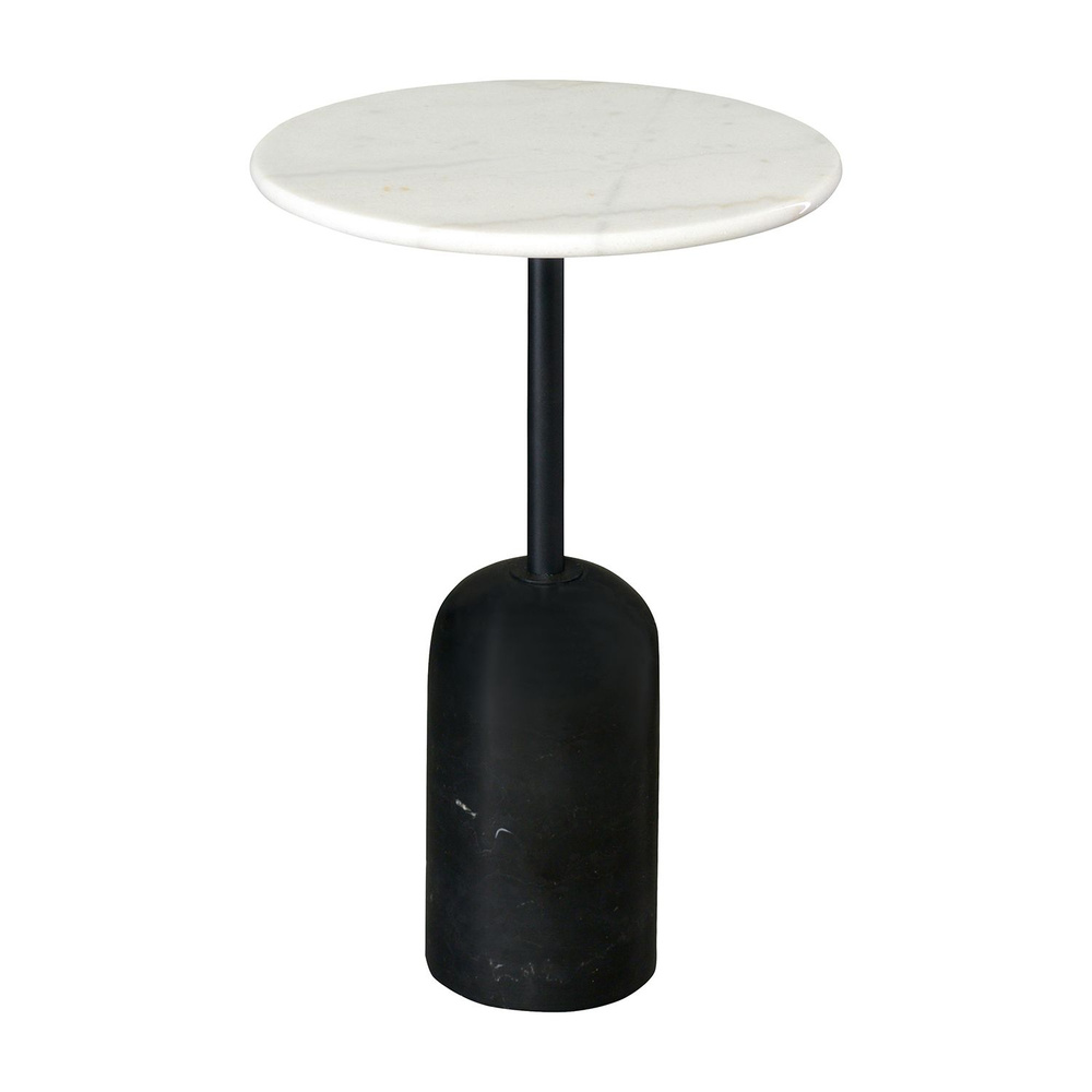Столик кофейный Rune, 40 см, мрамор/черный #1