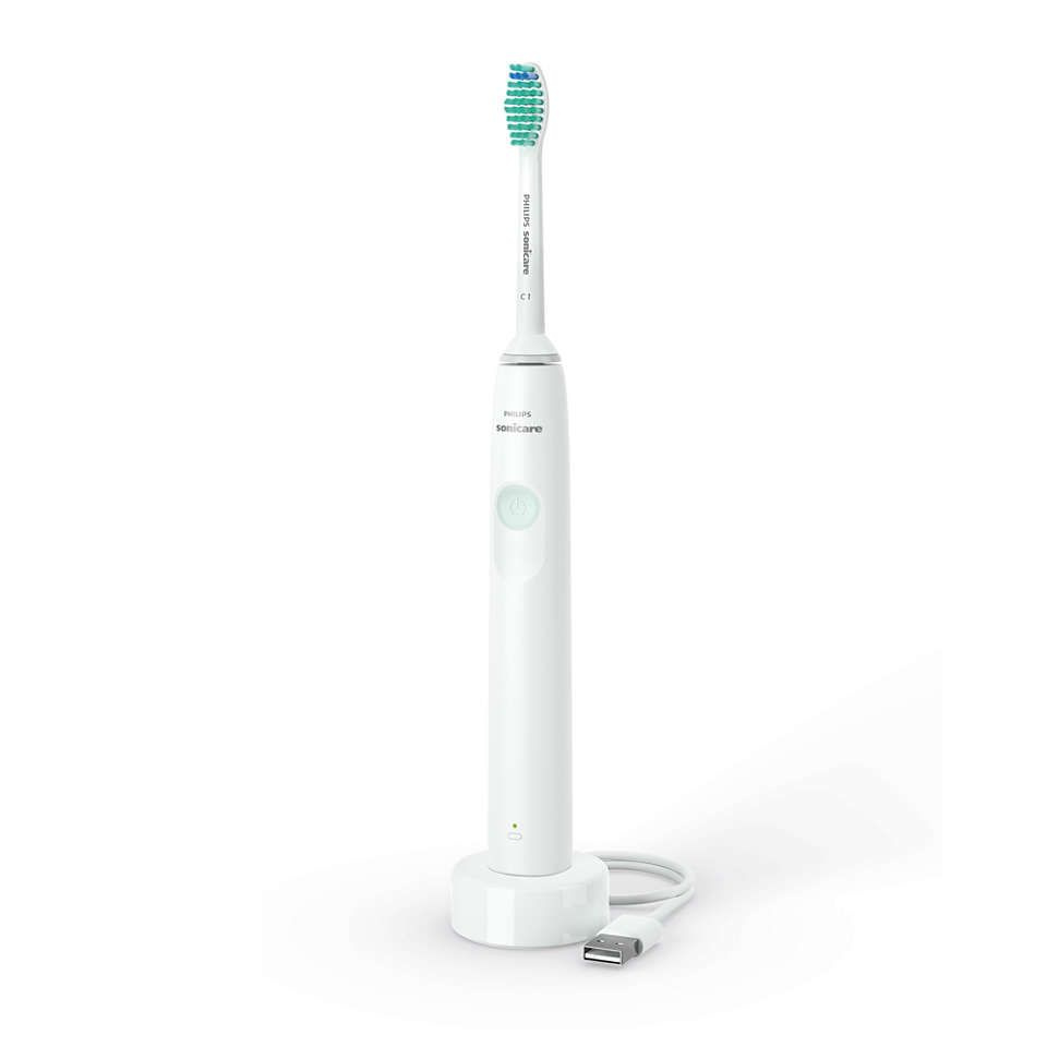 Philips Электрическая зубная щетка Sonicare 1100 series HX3641/11, белый, светло-зеленый  #1