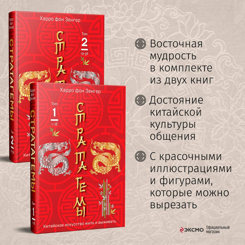 Комплект. 36 китайских стратагем (комплект из 2-х книг в пленке)  #1