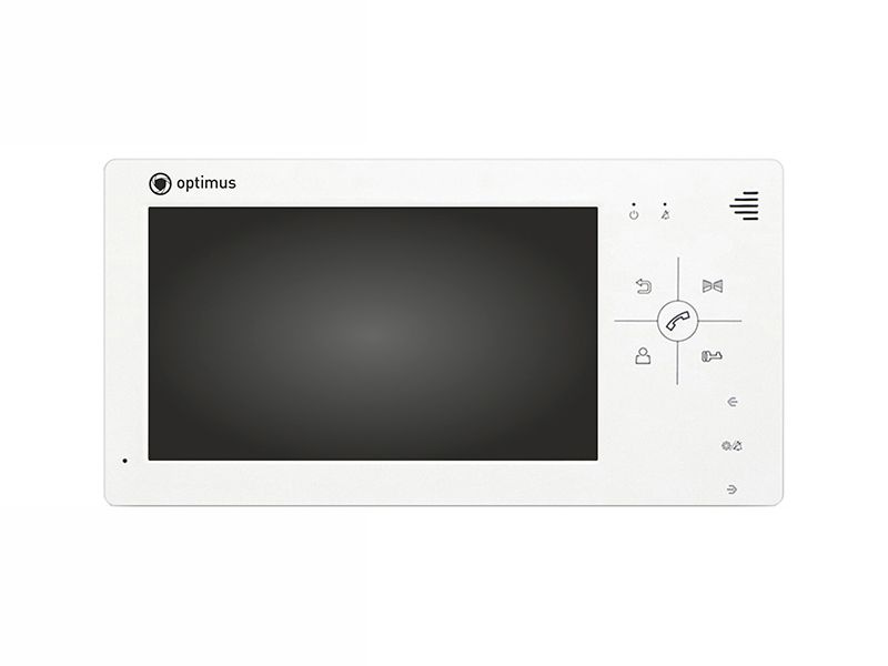 Optimussecurity Видеодомофон VM-7.0, 800x480, 7'', Проводное подключение, Без трубки, белый  #1