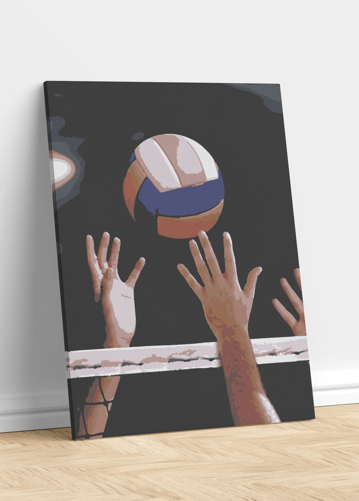 Картина по номерам 40х50 Волейбол спорт #1