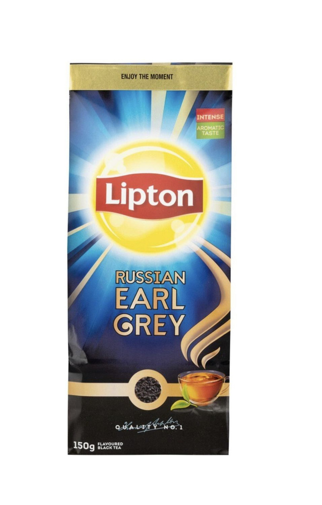 Чай LIPTON RUSSIAN EARL GREY черный листовой 150 гр. #1