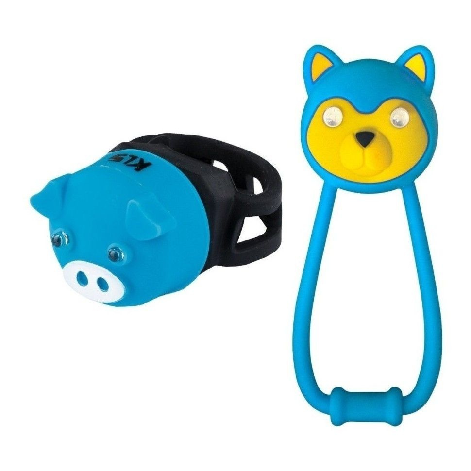 Комплект освещения KLS ANIMAL синий: силиконовые фонарики TEDDY+PIGGY  #1