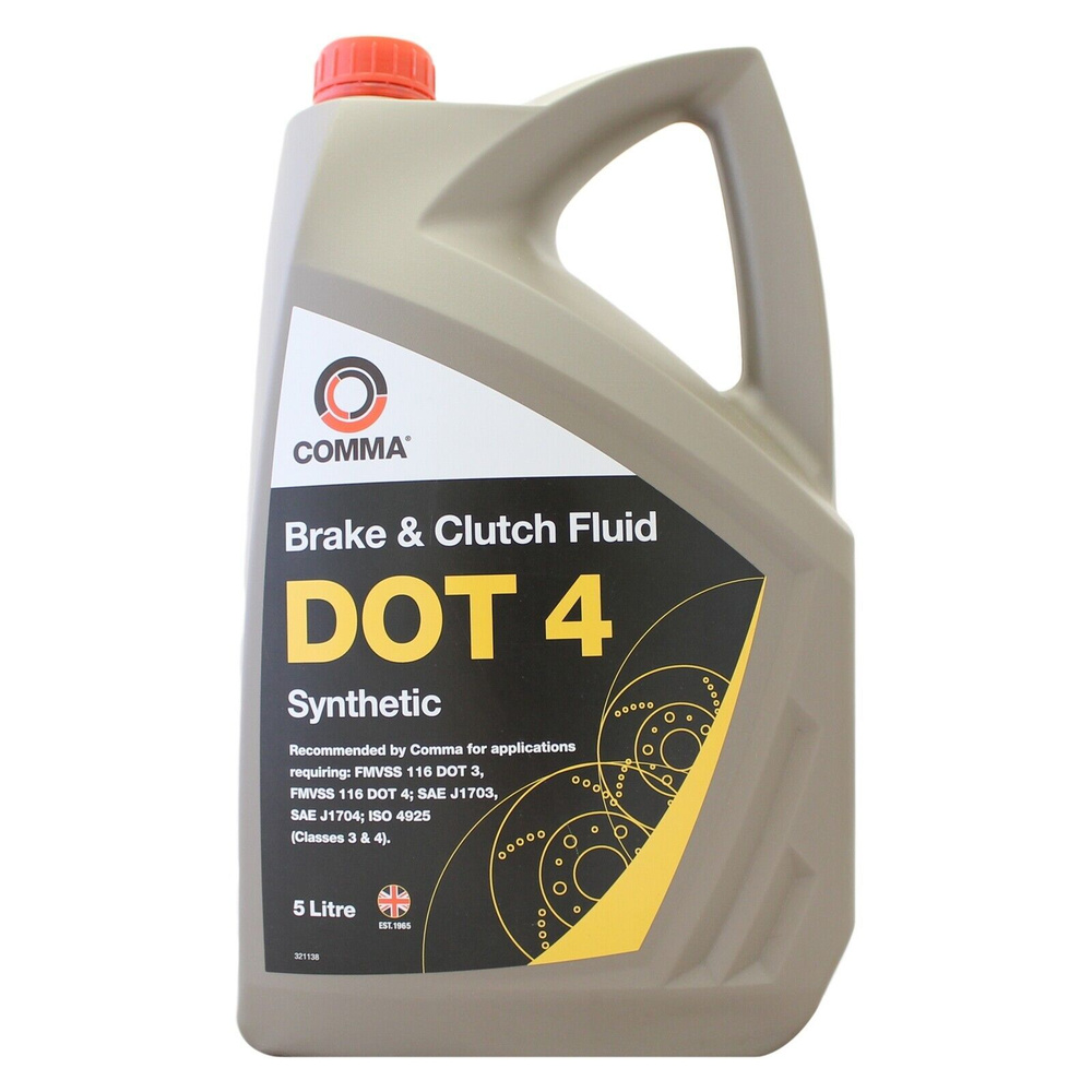 Жидкость тормозная DOT-4 5л COMMA BF45L #1