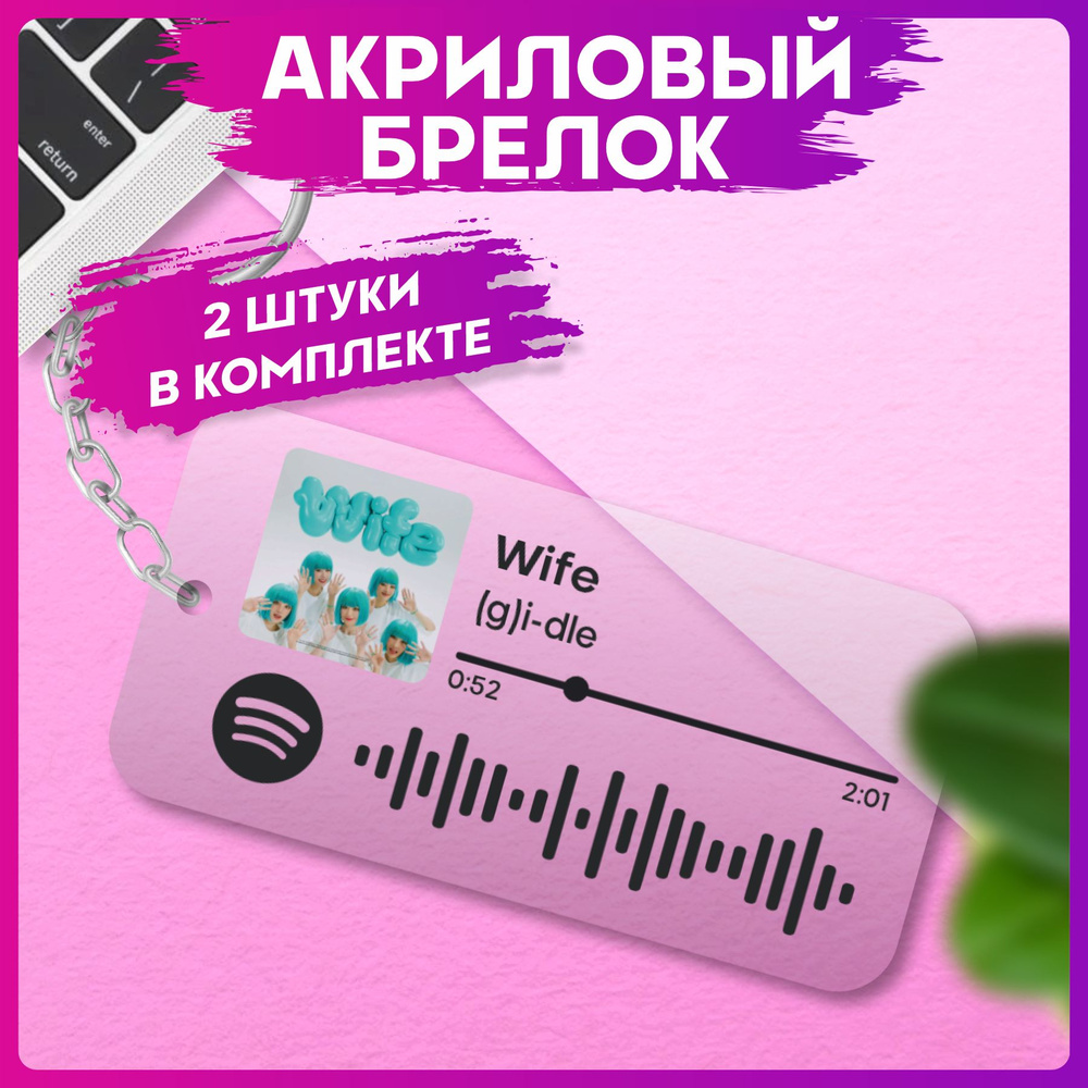 Брелок для ключей Spotify кпоп джи айдл парные аксессуары #1