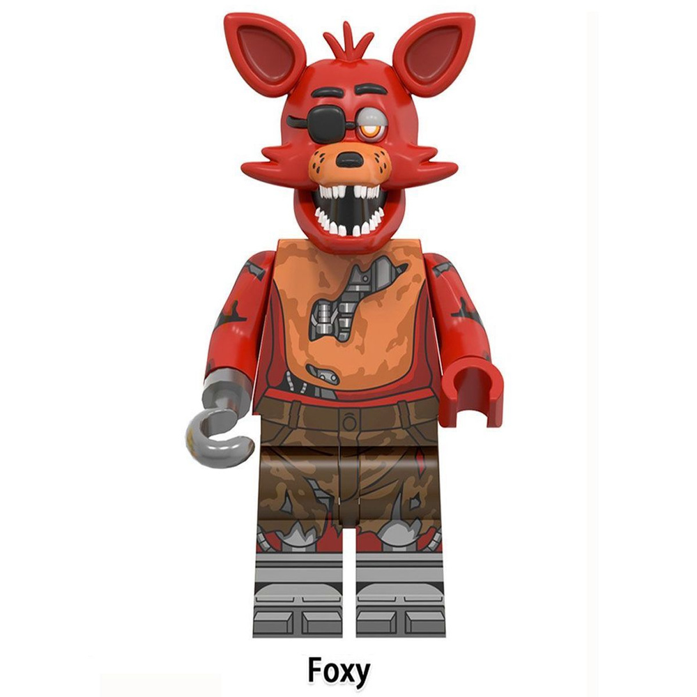 Конструктор фигурок Миницигулы ,аниме ФНАФ (Five Night's At Freddy совместимы с лего ) Foxy 4.5см, пакет #1