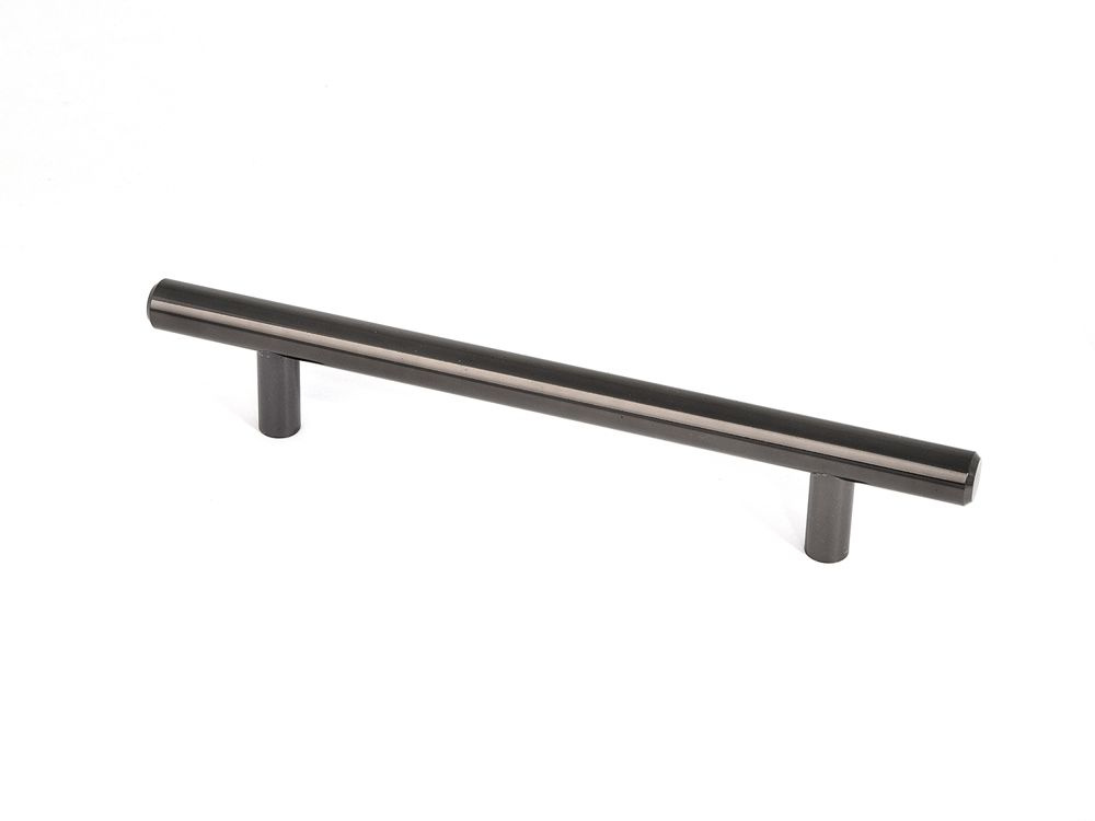Ручка-рейлинг мебельная Prz металл D12 128 мм цвет черный никель  #1
