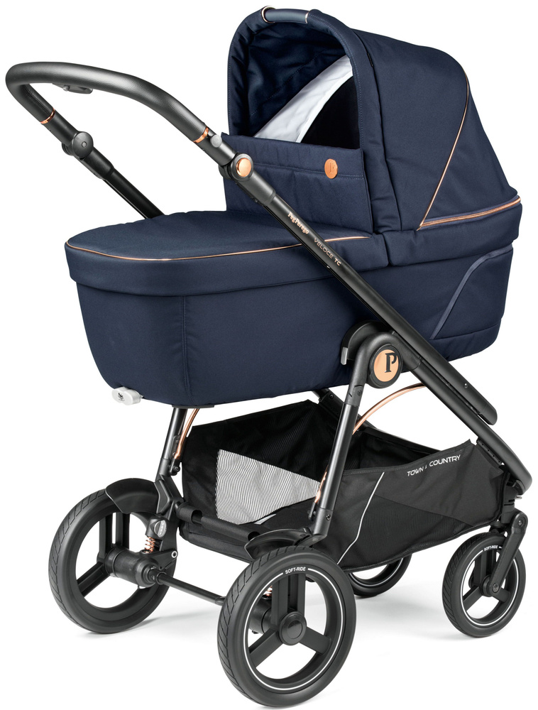 Коляска 2 в 1 Peg Perego Veloce TC Belvedere Blue Shine #1