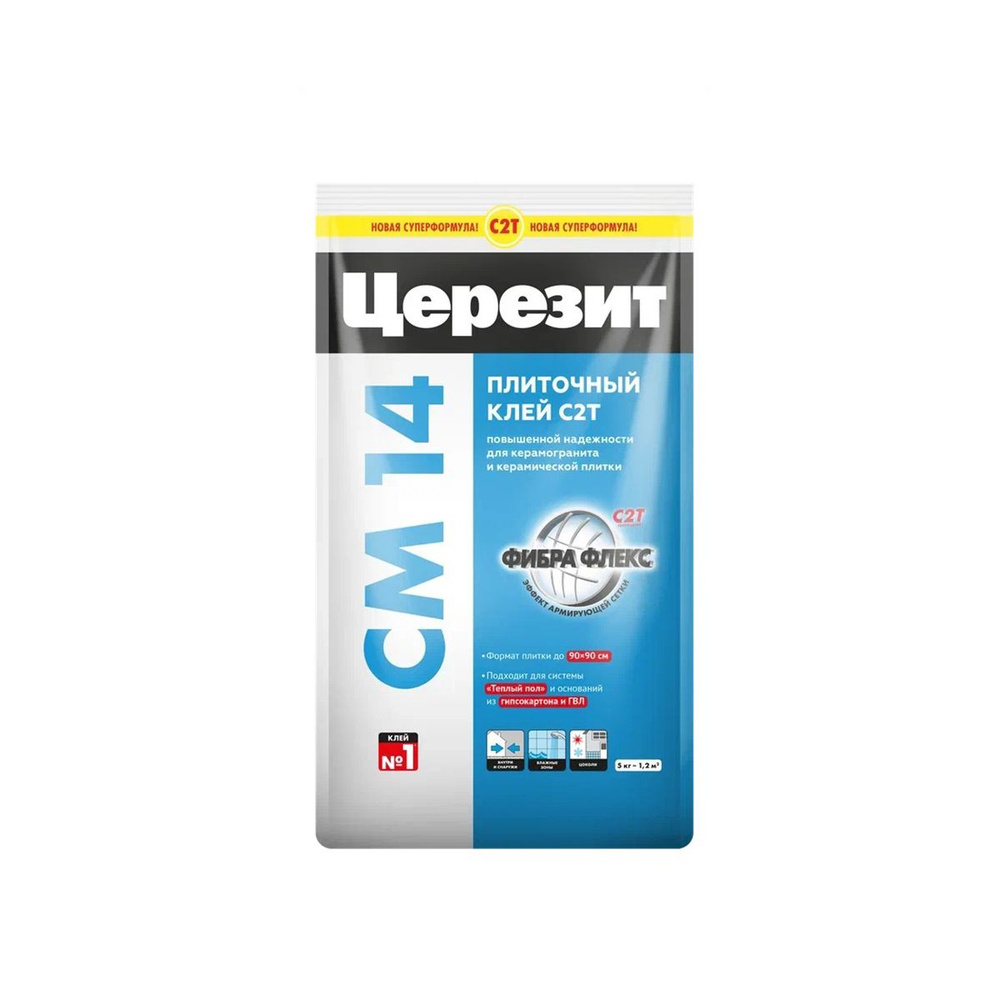 Клей для плитки Церезит CM 14 Extra, 5 кг #1