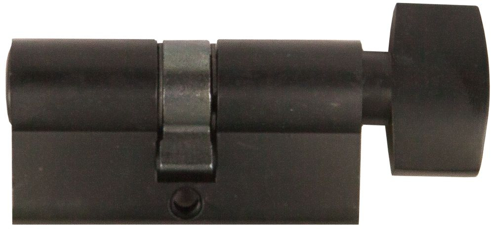 Цилиндр личинка для замка с вертушкой Медио 60мм (30*30) англ.ключ BLACK (четный)  #1