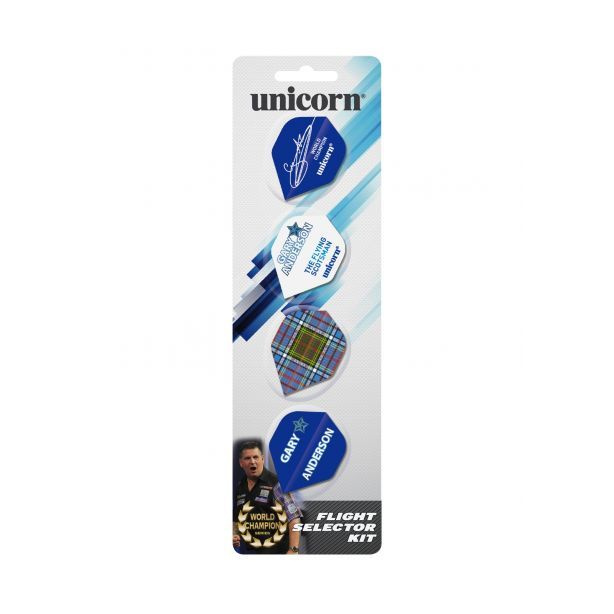 Набор оперений для дротиков Unicorn Gary Anderson Flight Selector Kit #1