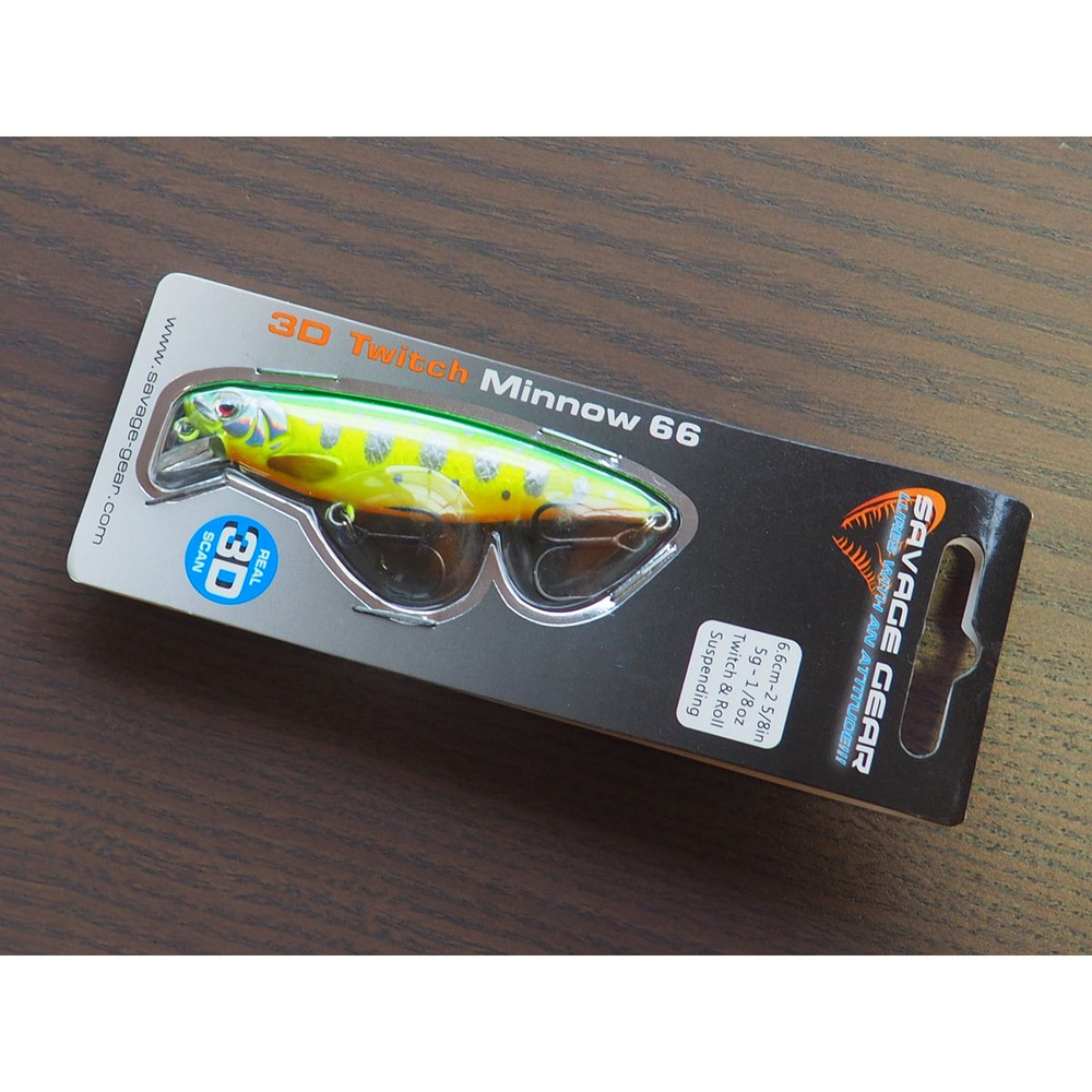 Воблер для рыбалки Savage Gear 3D Twitch Minnow 5g FT Smolt 62212 #1