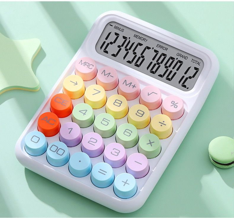 Креативный красочный электронный калькулятор #1