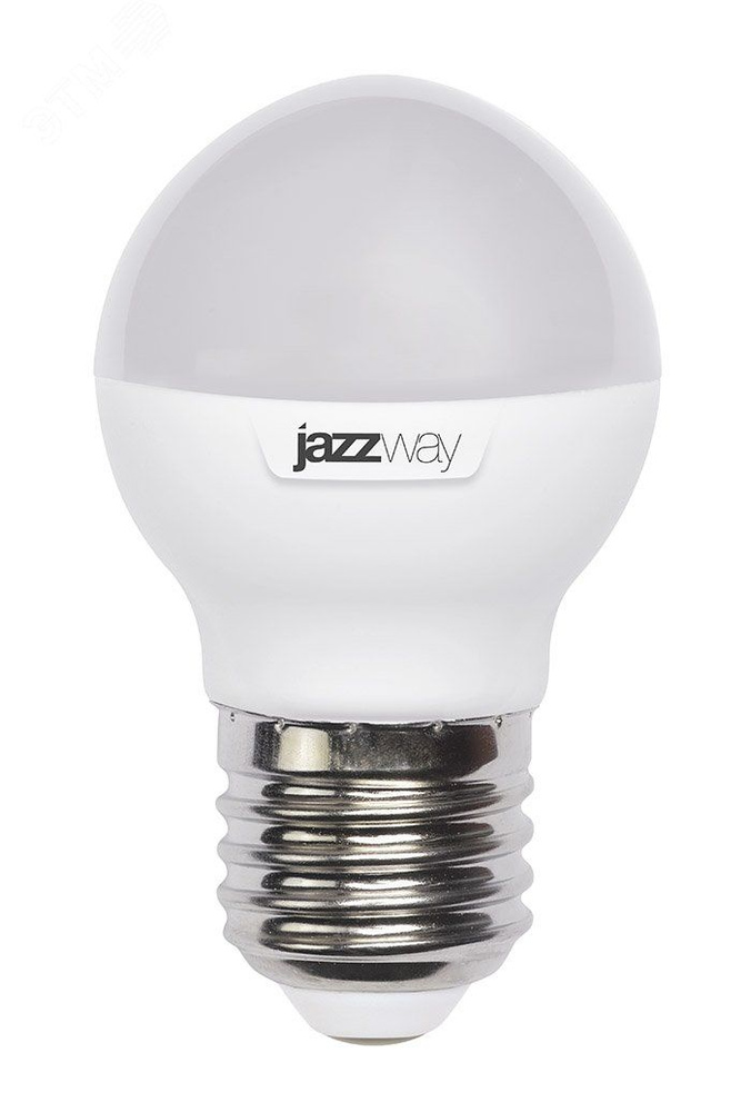 Лампа светодиодная JazzWay LED 7Вт E27 4000К шар 5018976 #1