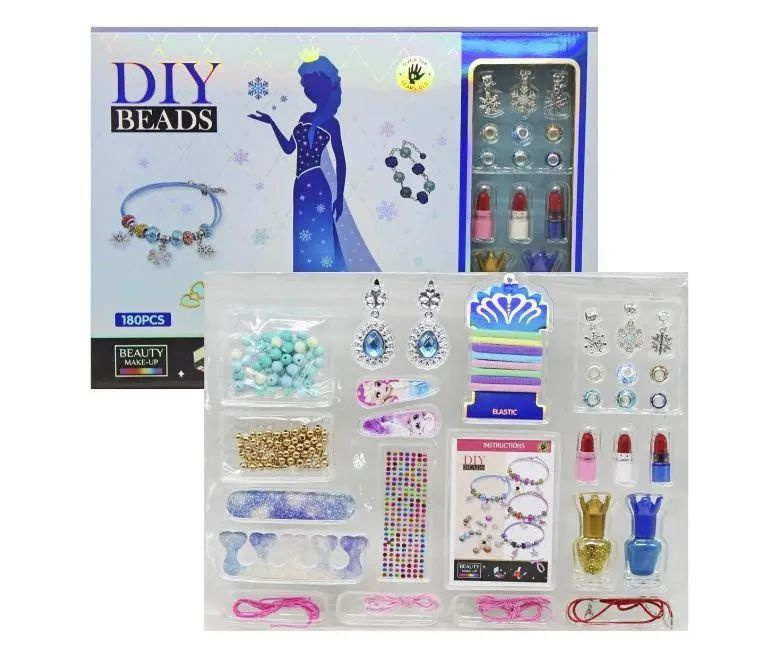 Набор декоративной косметики и плетения браслетов , принцесса Эльза  #1