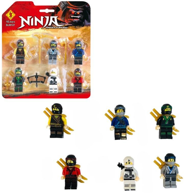 89127 Конструктор minifigures Ninjago, минифигурки Ниндзяго 6 шт. #1