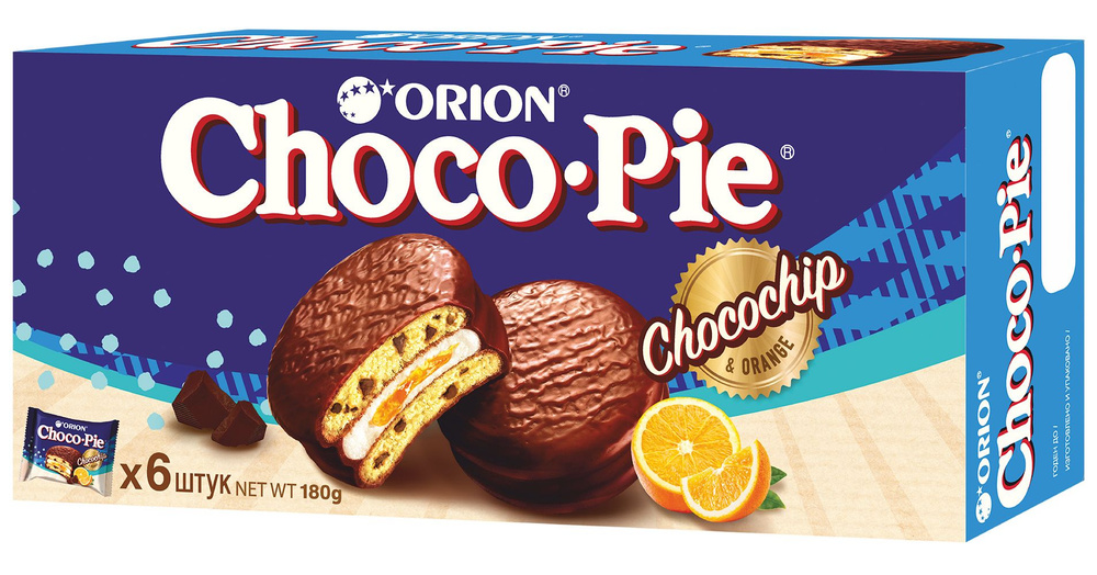 Печенье "ORION ChocoPie" Chocochip, 180г #1