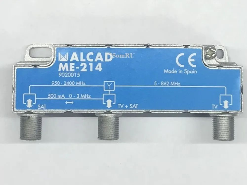 Диплексор (сумматор) эфирный - спутниковый 2 входа ALCAD ME-214  #1