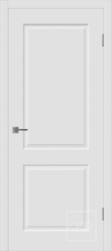 Владимирская Фабрика Дверей Дверь межкомнатная Белая эмаль/Polar, МДФ, 900x2000, Глухая  #1