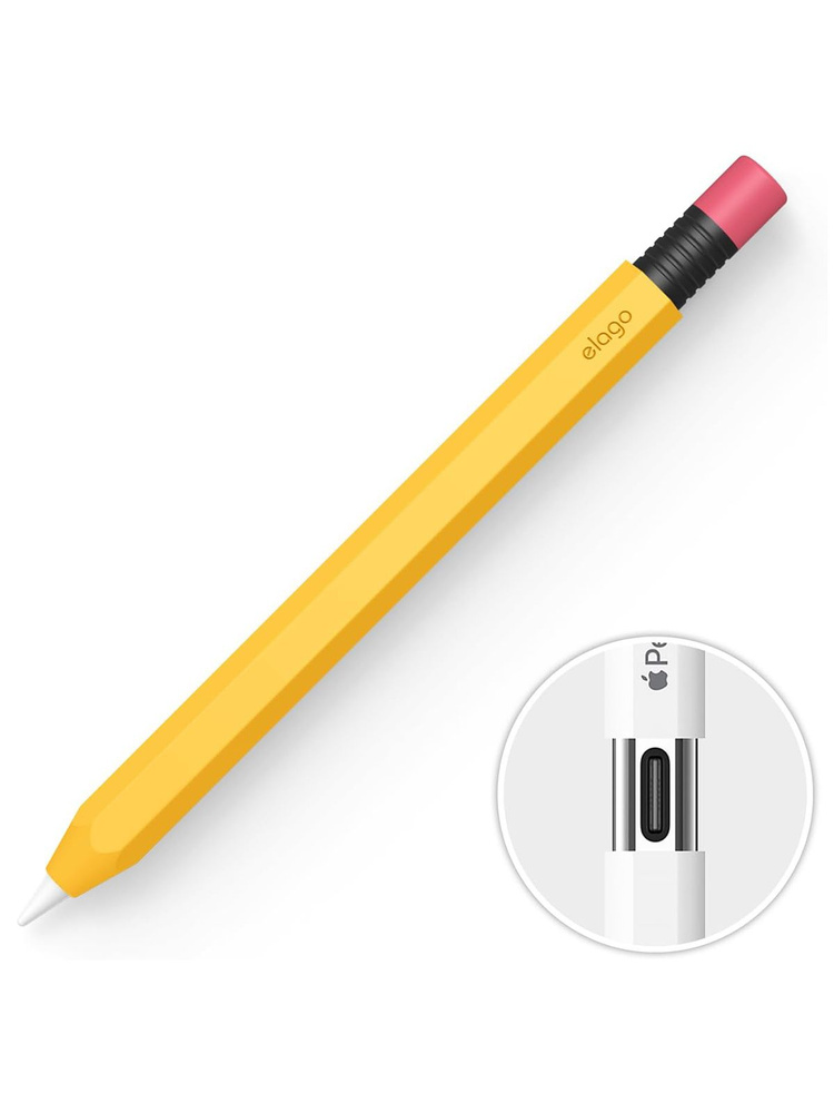 Чехол Elago Silicone case для Apple Pencil USB-C / Пенсил Юсб тайп си, силиконовый, защитный, в виде #1