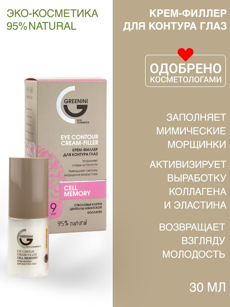 Greenini Крем-филлер для контура глаз Eye contour cream-filler 30 мл #1