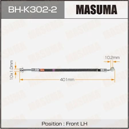 Шланг тормозной "Masuma" BH-K302-2 HYUNDAI- front SANTA FE II LH #1