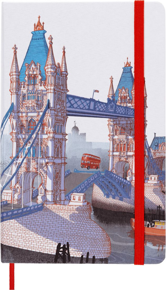 Записная книжка Moleskine Limited Edition I am the city (London), в линейку, Large (13х21см), белая  #1