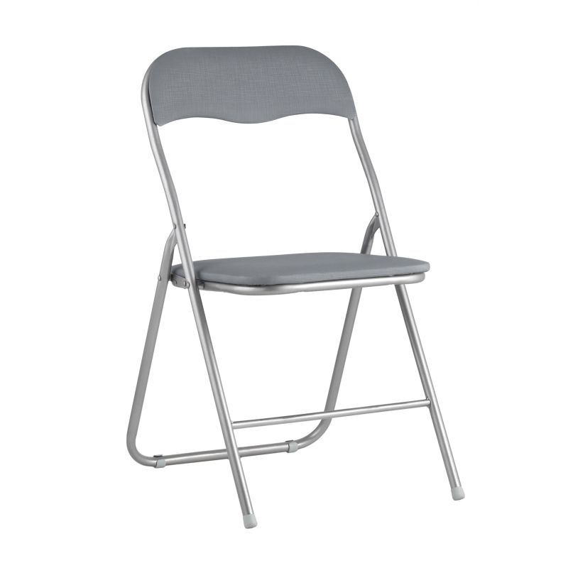 AD Офисный стул, Металл, Искусственная кожа, серый #1