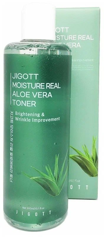 Увлажняющий тонер для лица Корея с экстрактом алоэ JIGOTT Moisture Real Aloe Vera Toner 300мл  #1