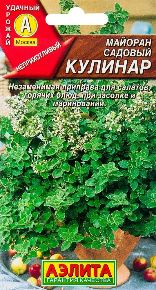 Семена Майоран садовый Кулинар (0,1 г) - Агрофирма Аэлита #1