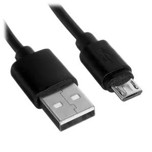 Кабель зарядки телефона microUSB - USB черный #1