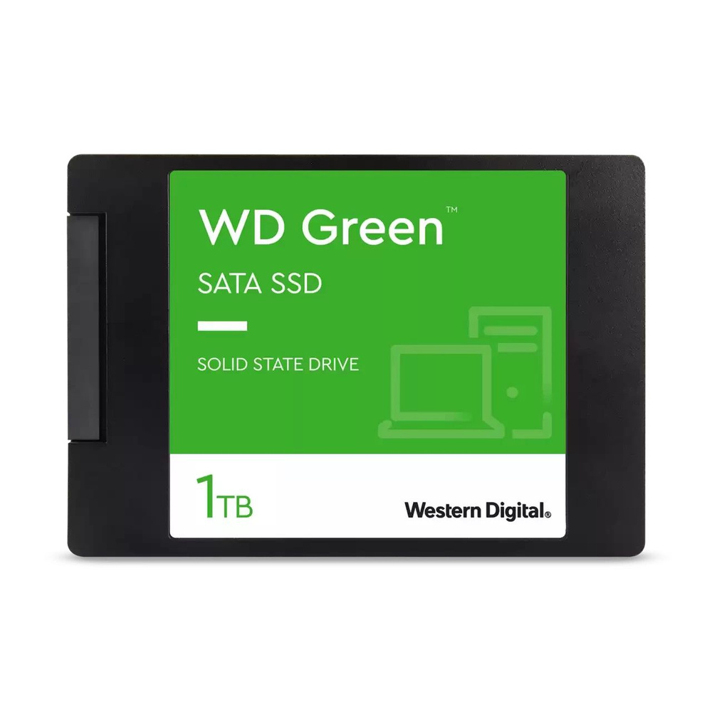 Western Digital 1 ТБ Внутренний SSD-диск 43539278-WD-green (WDS1000G3G0A) #1