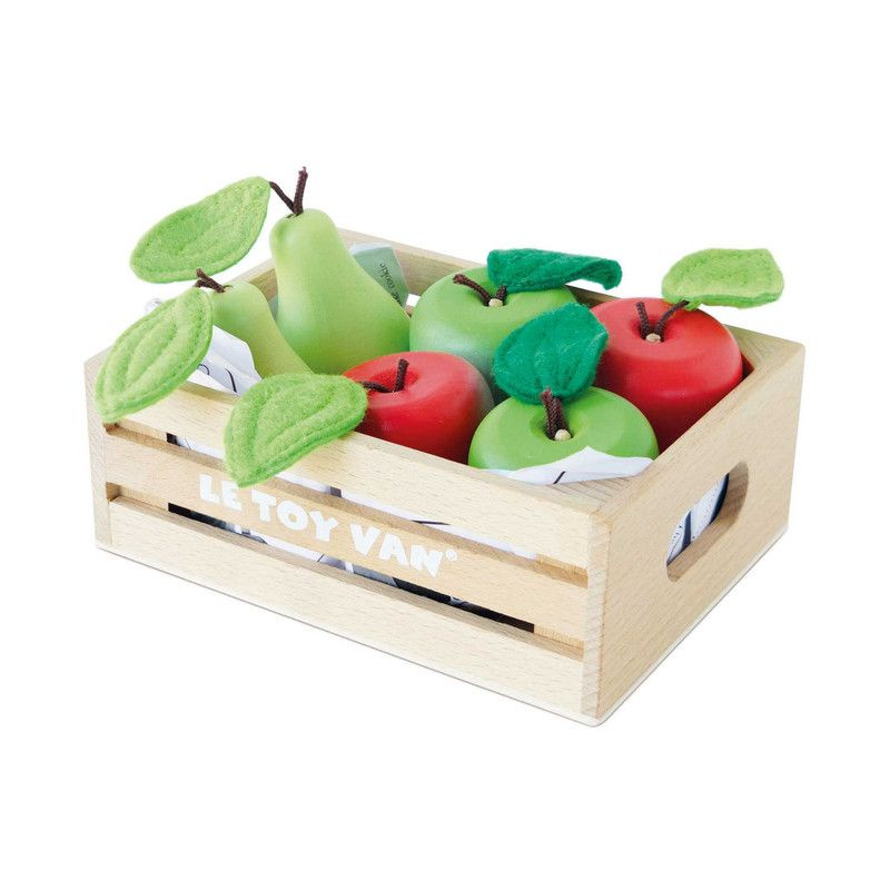 Набор игрушечных фруктов Le Toy Van Orchard Fruits Wooden Market Crate #1