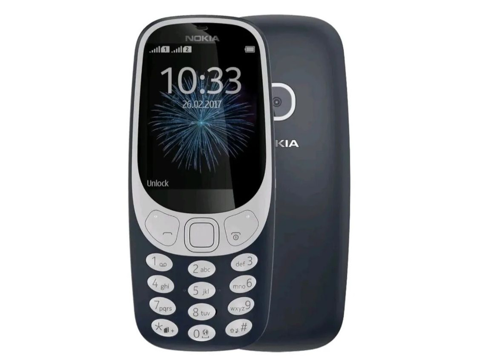 Nokia Мобильный телефон NOKIA 3310 DUAL, синий #1