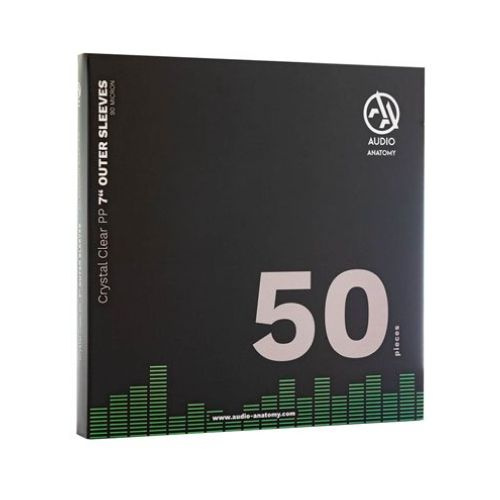Внешние прозрачные конверты для пластинок Audio Anatomy 7", 90 микрон, полипропилен (50 шт)  #1
