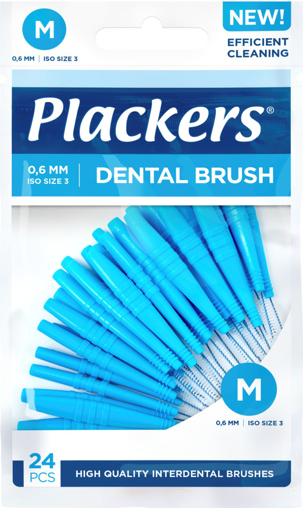 Межзубные ёршики Plackers Dental Brush M, 0,6 мм. (24 шт.) #1