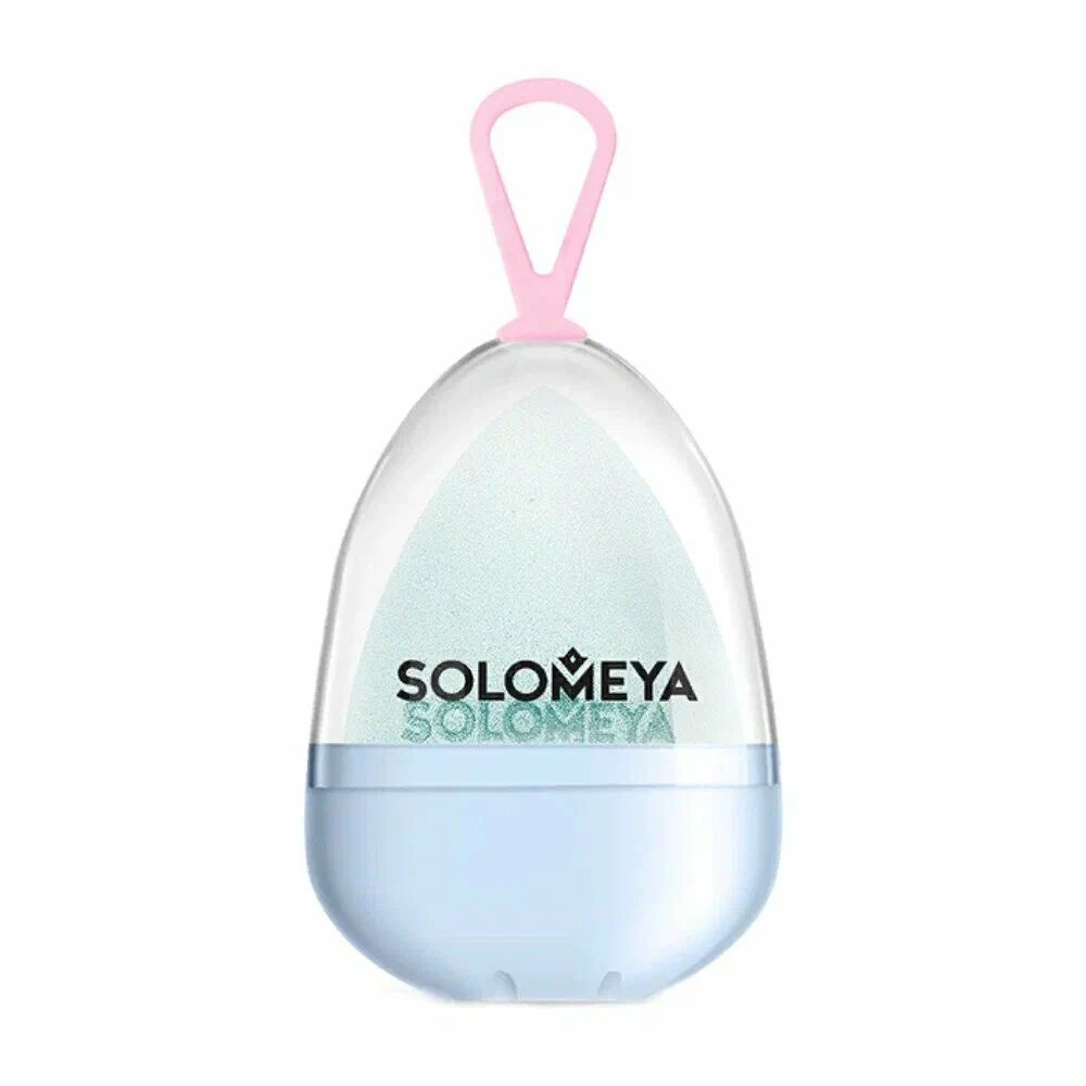 Solomeya Косметический спонж для макияжа, меняющий цвет Blue-pink/ Color Changing blending sponge Blue-pink #1