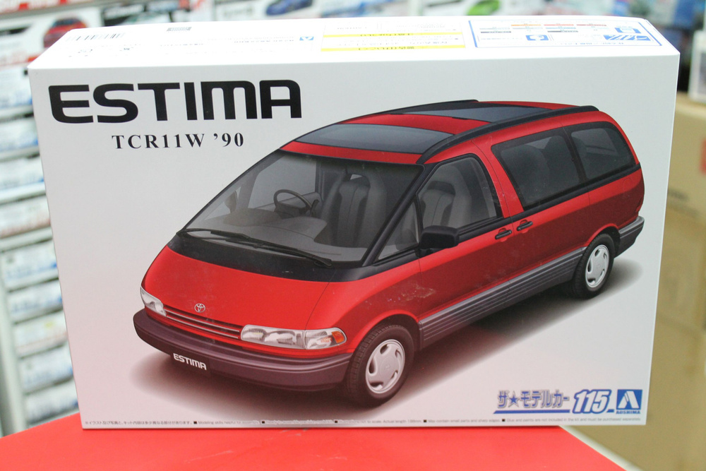 Сборная модель Aoshima 1:24 05753 Toyota Estima Twin Moon Roof '90 #1