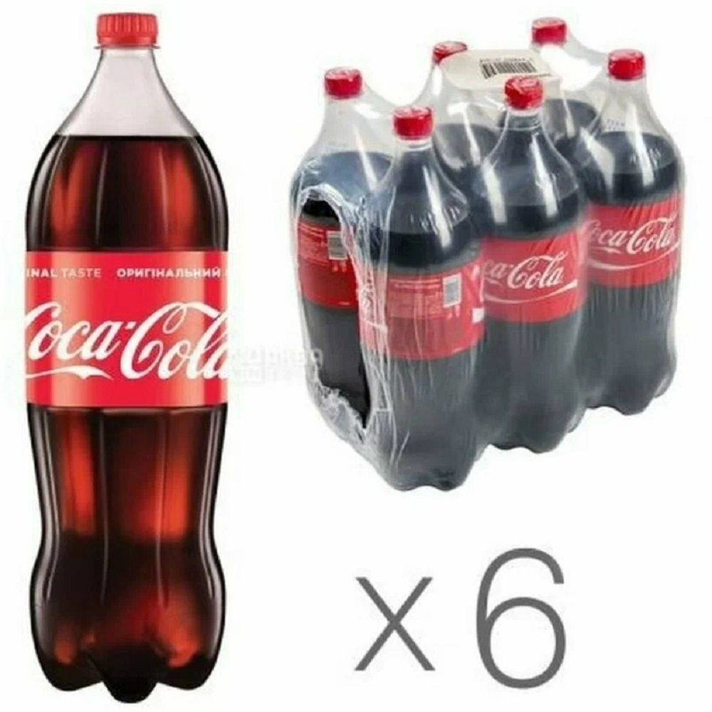 Газированный напиток, Coca-Cola "Кока кола" 1 л х 6 шт #1