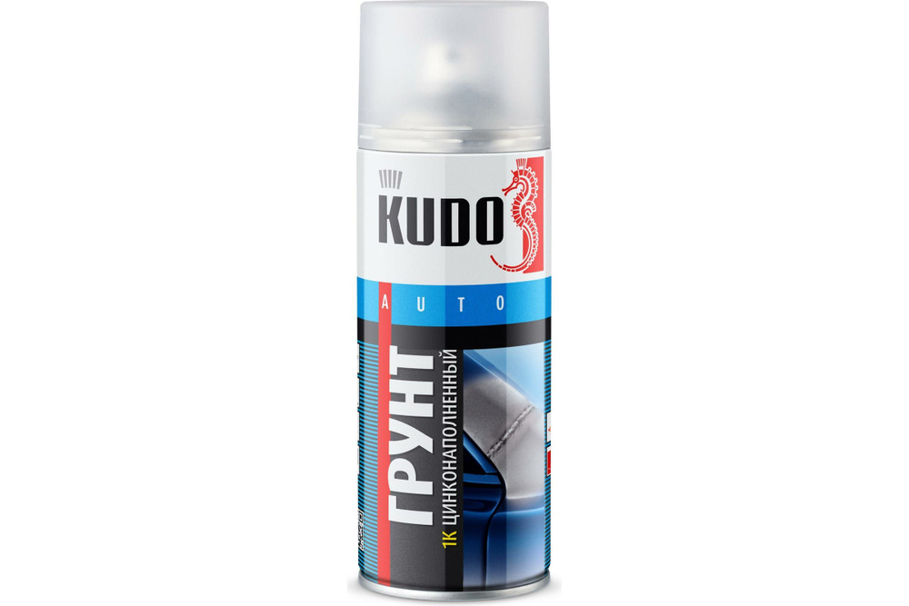 Грунт аэрозоль KUDO 1К цинконаполненный серый 520 мл 2301 11597415  #1