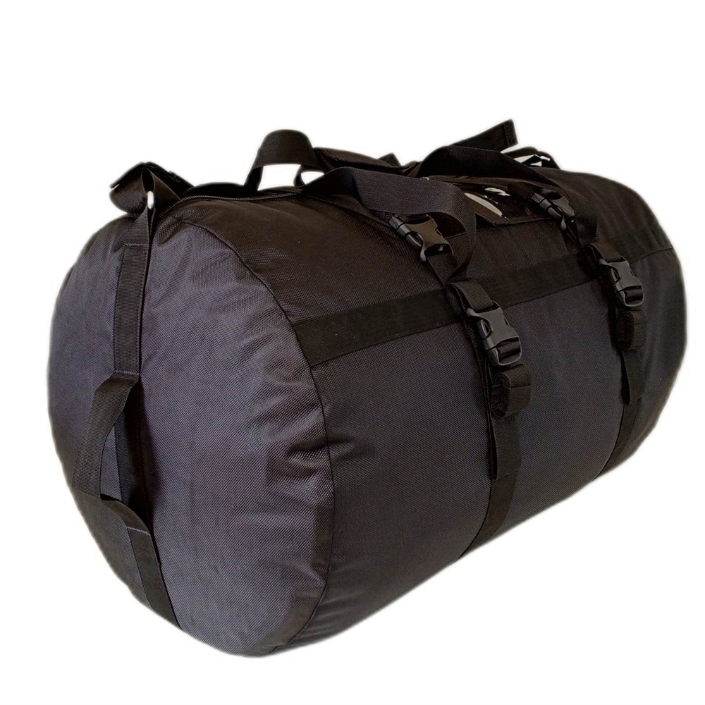 Баул "Мамонт" 110 литров. Цвет: Черный. Нагрузка до 180 кг. сумка для снаряжения, армейский, вещевой #1