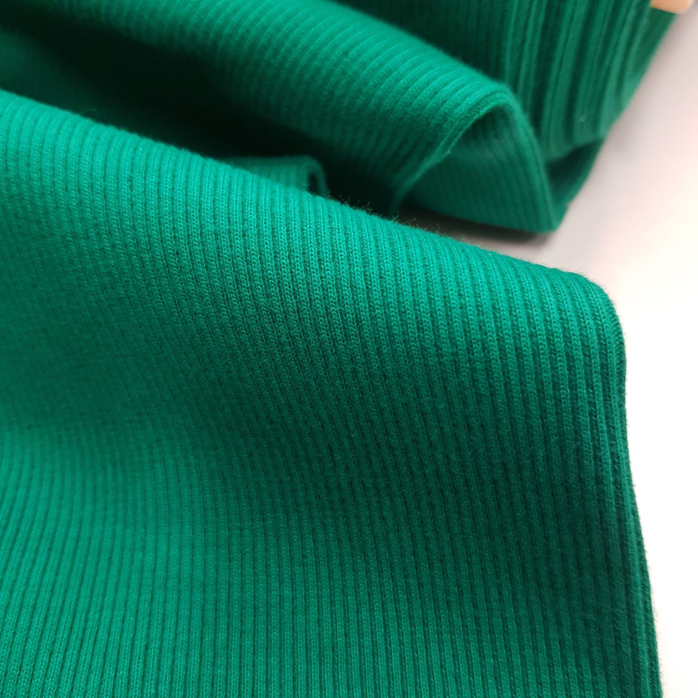 Трикотаж Кашкорсе цвет Зеленый, ширина 110 см (чулок ) отрез 30 см  #1