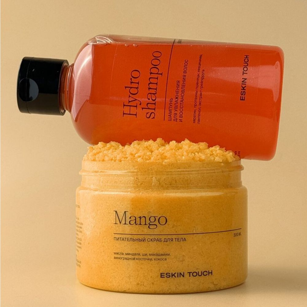 Eskin Набор Шампунь для волос с ароматом грейпфрута,300 мл и скраб для тела с ароматом манго, 300 мл #1