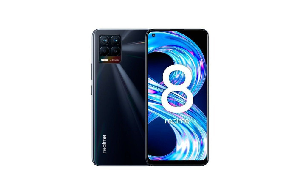 realme Мобильный телефон 8 6/128, черный #1