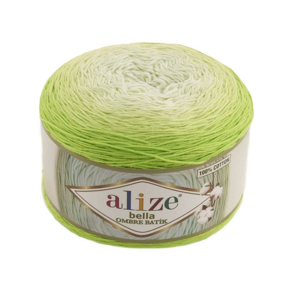 Пряжа из хлопка Alize bella ombre batik - 1 моток, цвет 7412 #1