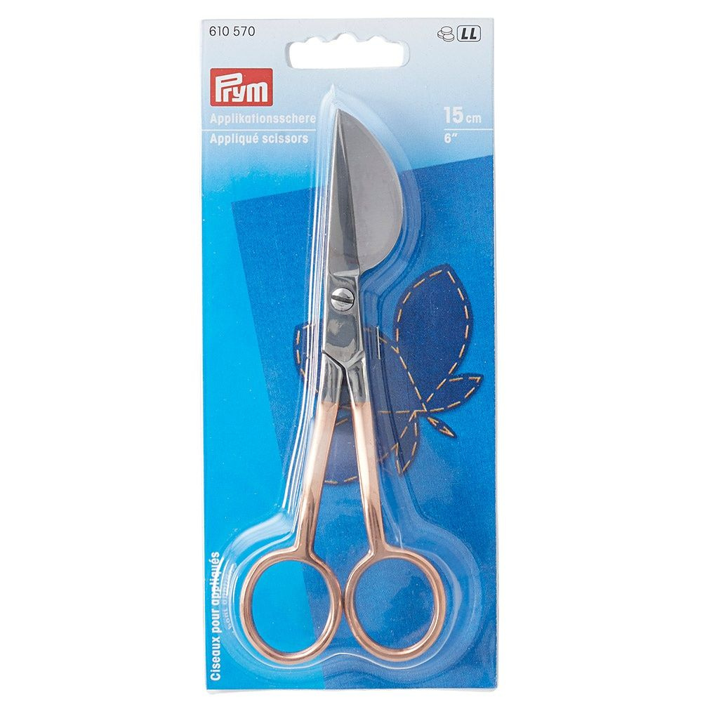 Ножницы для аппликаций PRYM L 15 см, сталь, цвет розовое золото (PR.610570)  #1