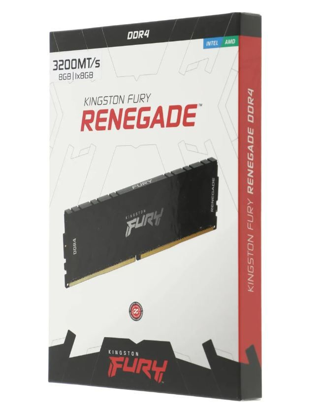 Оперативная память Kingston Fury Renegade DDR4 8GB 3200 1x8 ГБ (KF432C16RB/8) #1