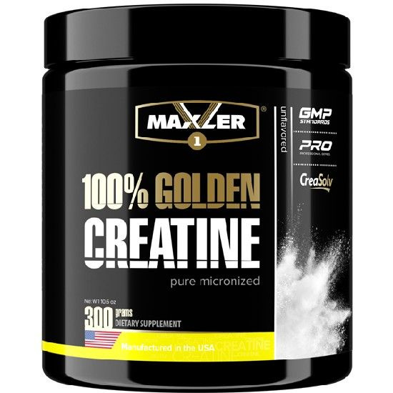 Спортивное питание, Креатин, Maxler 100% Golden Creatine, 300 г #1