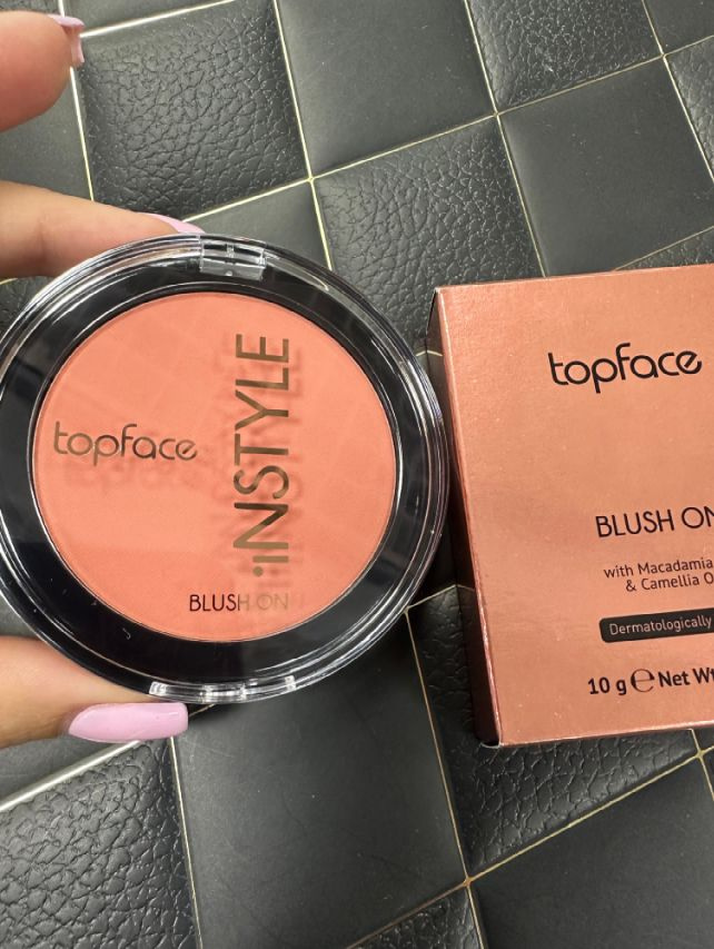 Topface Румяна для лица компактные Instyle Blush On РТ354, тон 002 персиковый  #1