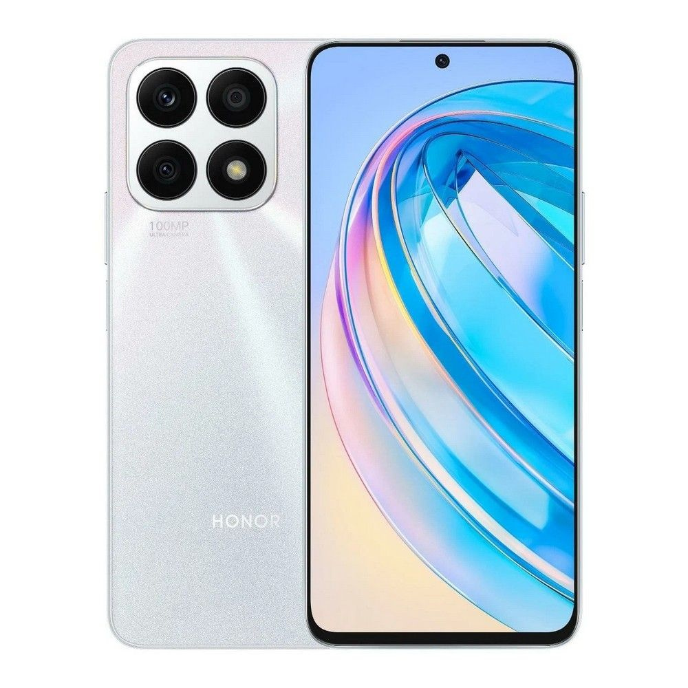 Honor Смартфон X8a (Гарантия РФ) Ростест (EAC) 6/128 ГБ, серебристый  #1